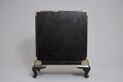 A Japanese gilt-lacquered and Shibayama ivory cabinet, Meiji, 19th C.