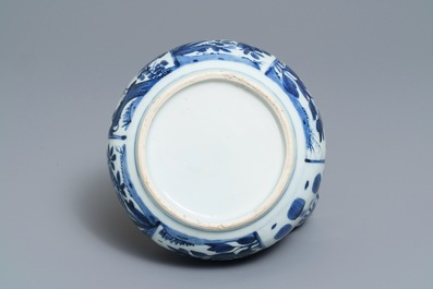 A Chinese blue and white kendi, Wanli
