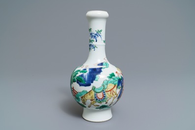 Een Chinese famille verte vaas, Chenghua merk, Kangxi