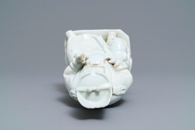 Un mod&egrave;le de Guandi en porcelaine blanc de Chine, 18/19&egrave;me