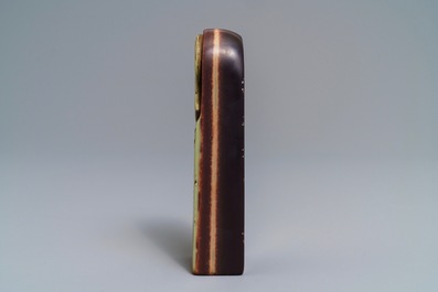 A Chinese Cultural Revolution carved stone seal for Han Deng An (1905-1976), dated 1966