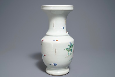A Chinese famille rose 'Immortals' vase, 19th C.