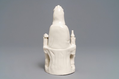 A Chinese Dehua blanc de Chine 'Guanyin with children 'group, Kangxi