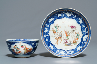 Une collection vari&eacute;e en porcelaine de Chine famille rose et grisaille, Yongzheng/Qianlong