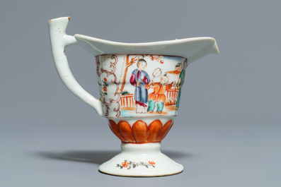 Four Chinese famille rose and blue and white jugs and teapots, Kangxi/Qianlong