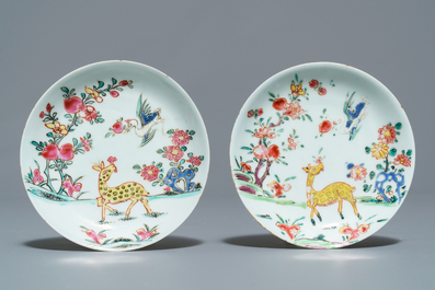 Une collection vari&eacute;e en porcelaine de Chine famille rose et grisaille, Yongzheng/Qianlong
