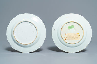 A fine collection of Chinese blue and white and famille rose porcelain wares, Kangxi/Qianlong