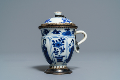Four Chinese famille rose and blue and white jugs and teapots, Kangxi/Qianlong