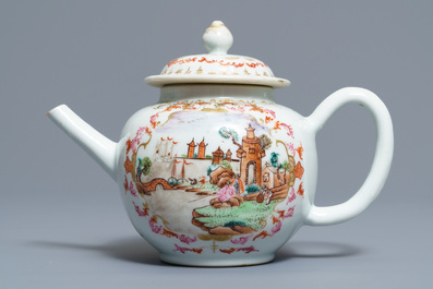 A varied collection of Chinese famille rose export porcelain, Qianlong
