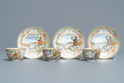 A varied collection of Chinese famille rose export porcelain, Qianlong