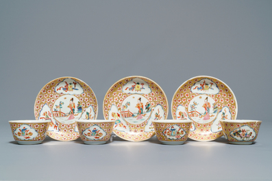 Une collection vari&eacute;e en porcelaine de Chine famille rose et grisaille, Yongzheng/Qianlong
