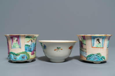 A varied collection of Chinese famille rose wares, 19/20th C.