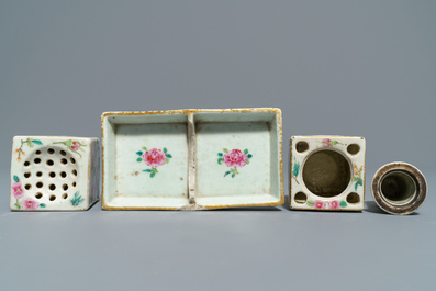 A varied collection of Chinese famille rose wares, 19/20th C.