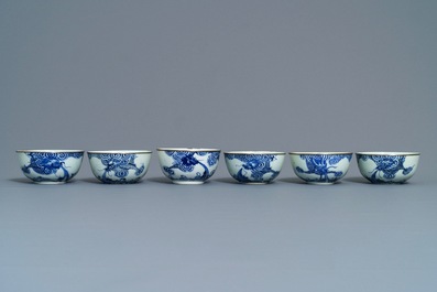 A varied collection of Chinese 'Bleu de Hue' Vietnamese market wares, 19th C.