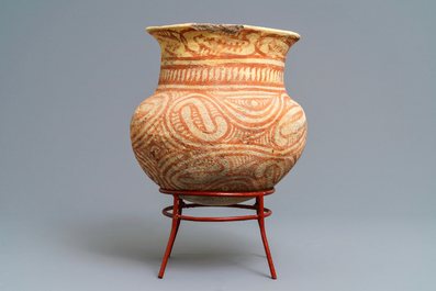 Three Ban Chiang culture pottery jars, Thailand, 600 - 300 b.C.