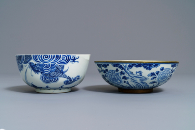 A varied collection of Chinese 'Bleu de Hue' Vietnamese market wares, 19th C.