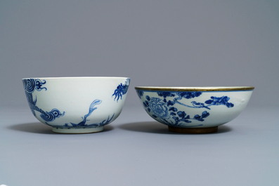 A varied collection of Chinese 'Bleu de Hue' Vietnamese market wares, 19th C.