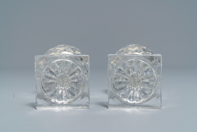 Un ensemble de 50 verres en cristal Val-Saint-Lambert, 20&egrave;me