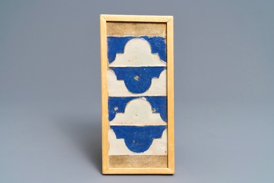 Thirteen polychrome Spanish tiles, Seville and Toledo, 15/16th C.