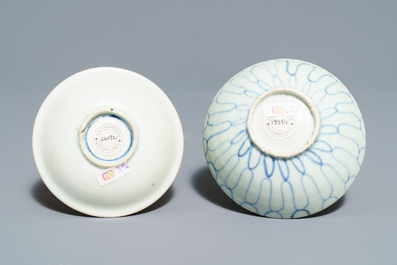Five Chinese blue and white wares, Hatcher cargo, Transitional period