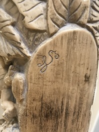 An exceptionally large carved ivory 'Bacchants' tusk, France or Italy, 18th C.