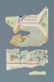 A set of 24 Chinese rice paper paintings, 19/20th C.