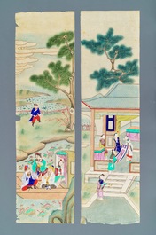 A set of 24 Chinese rice paper paintings, 19/20th C.