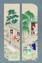 A set of 24 Chinese rice paper paintings, 19/20th C.