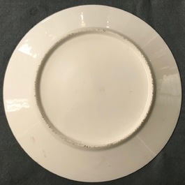 Six gilt porcelain plates, various origins, 18/19th C.