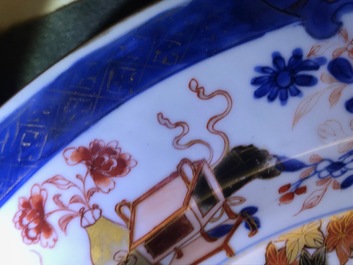 A Chinese verte-imari 'Governor Duff' dish, Yongzheng