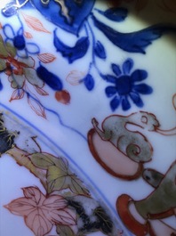 A Chinese verte-imari 'Governor Duff' dish, Yongzheng