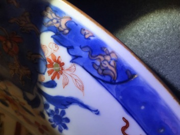 A Chinese verte-imari 'Governor Duff' dish, Yongzheng