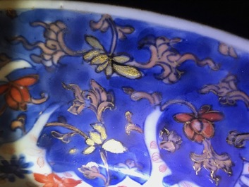 A Chinese verte-imari 'Governor Duff' dish, Yongzheng
