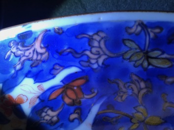 A Chinese verte-imari 'Governor Duff' dish, Yongzheng