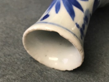 A Chinese blue and white double gourd vase, Transitional period