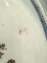 A Chinese famille verte basin, Kangxi mark and of the period