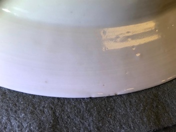 A fine Chinese Belgian market armorial plate of Bistrate impaling Proli, Qianlong, ca. 1736