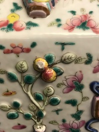 Two fine Chinese famille rose vases, 19th C.