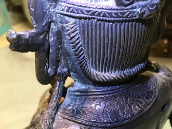 Un mod&egrave;le de Guanyin en bronze, Chine, Ming