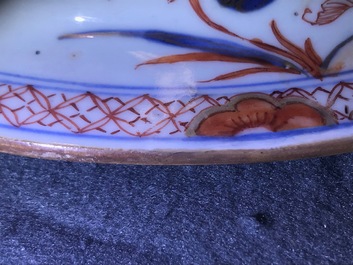 Een grote Chinese Imari-stijl dekselvaas, Kangxi