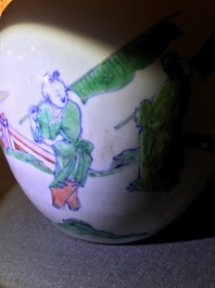 Een Chinese doucai gemberpot, wellicht Kangxi/Yongzheng