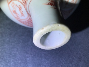 A Chinese famille verte 'Zhongkui' vase, Kangxi