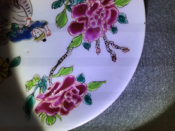 A fine collection of Chinese blue and white and famille rose porcelain wares, Kangxi/Qianlong