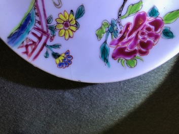A fine collection of Chinese blue and white and famille rose porcelain wares, Kangxi/Qianlong