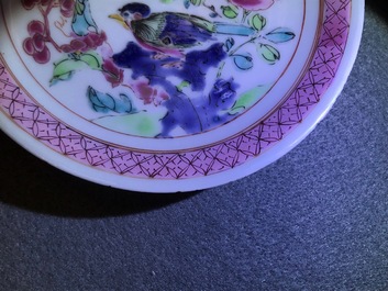 A fine collection of Chinese blue and white and famille rose porcelain wares, Kangxi/Qianlong