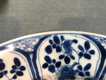 A fine collection of Chinese blue and white and famille rose porcelain wares, Kangxi/Qianlong