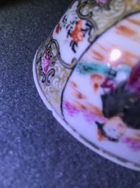A fine collection of Chinese blue and white and famille rose porcelain wares, Kangxi/Qianlong