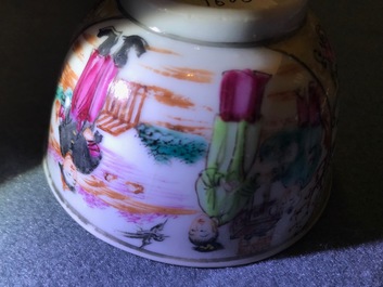 A fine collection of Chinese blue and white and famille rose porcelain wares, Kangxi/Qianlong