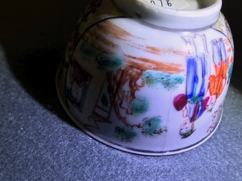 A fine collection of Chinese blue and white and famille rose porcelain wares, Kangxi/Qianlong
