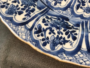 A fine collection of Chinese blue and white and famille rose porcelain wares, Kangxi/Qianlong